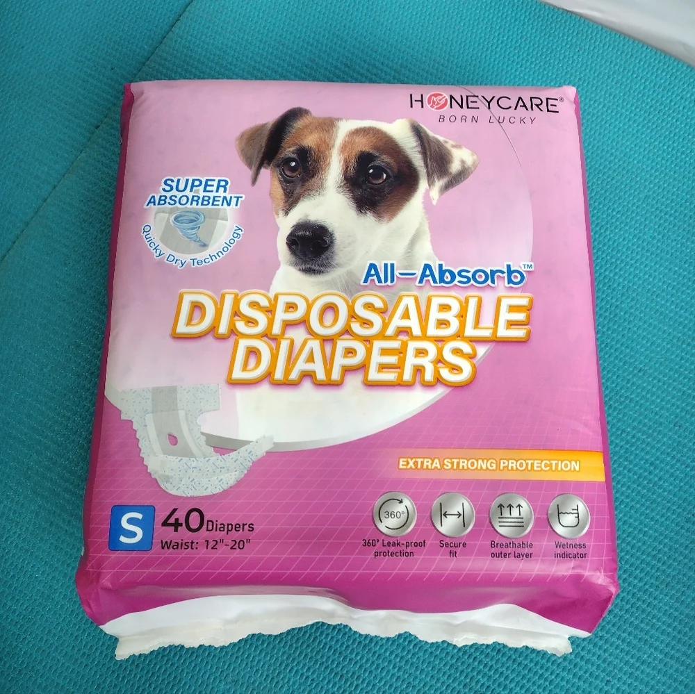 Honey Care Dogs Disposable Diapers (40) Female Size S